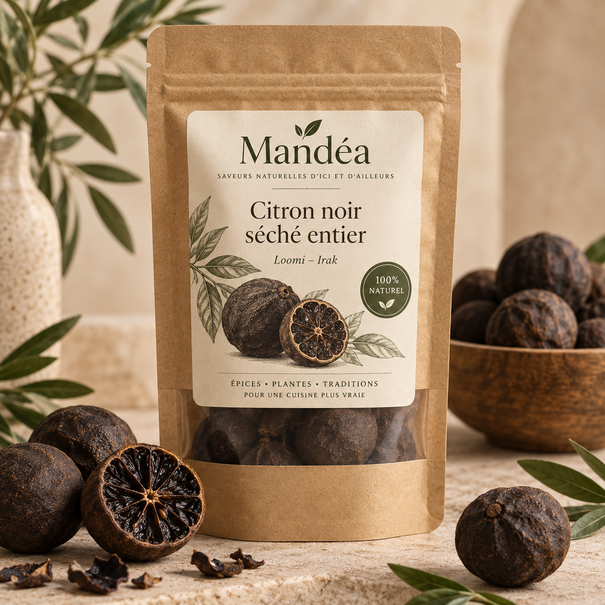 Citron noir séché entier Loomi d’Irak – Mandéa